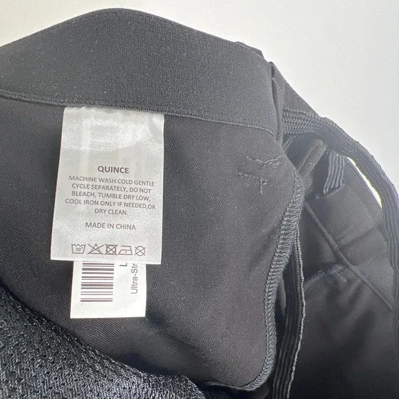QUINCE Black Ultra-Stretch 24/7 Smart Chino NWT Size32x34 - Picture 13 of 15